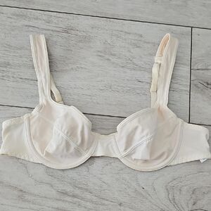 European Made Underwire Bra Cream with skin Tone Lining 36B